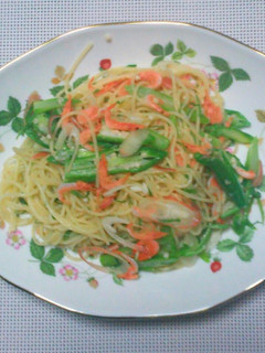 ._.桜エビとオクラの楽パスタ._.-レシピのメイン写真