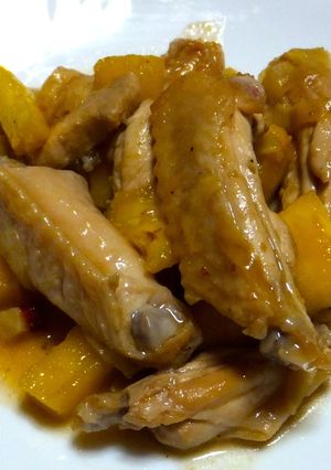 鶏肉,パイナップルの梅肉炒め-レシピのメイン写真
