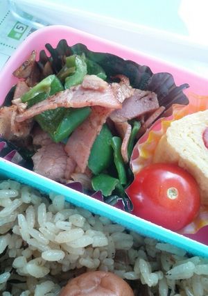 お弁当★ピーマンベーコン炒め-レシピのメイン写真