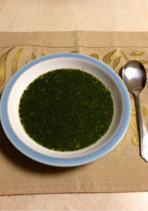 本場の味！『モロヘイヤスープ』-レシピのメイン写真