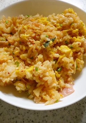 がっつり朝ごはん☆キムチチャーハン-レシピのメイン写真