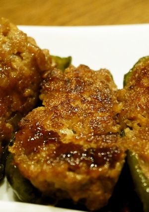 豆腐inで柔らかヘルシー！ピーマン肉詰め-レシピのメイン写真