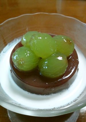 葡萄を飾って＊水ようかん♪-レシピのメイン写真