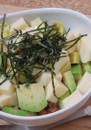 簡単アボカド卵豆腐納豆丼-レシピのメイン写真