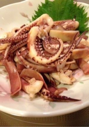 旬！イカの生姜焼き-レシピのメイン写真