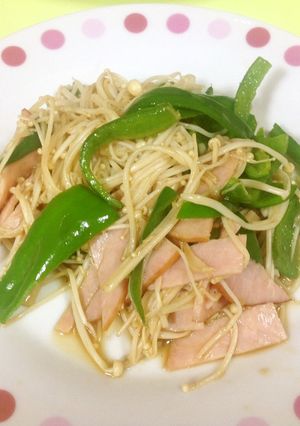 簡単時短☆えのきピーマンのポン酢炒め-レシピのメイン写真