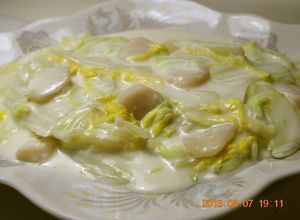 簡単中華♪　白菜と帆立のクリーム煮-レシピのメイン写真