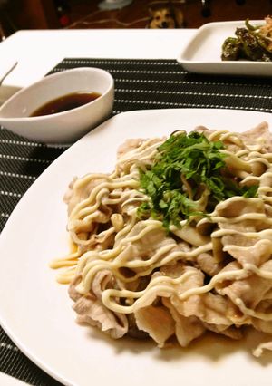 超簡単！きのこと豚のしゃぶマヨポン♪-レシピのメイン写真