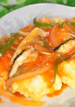 本格中華♪ たらのフリッター野菜あんかけ-レシピのメイン写真