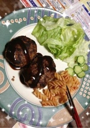 ハンバーグ-レシピのメイン写真