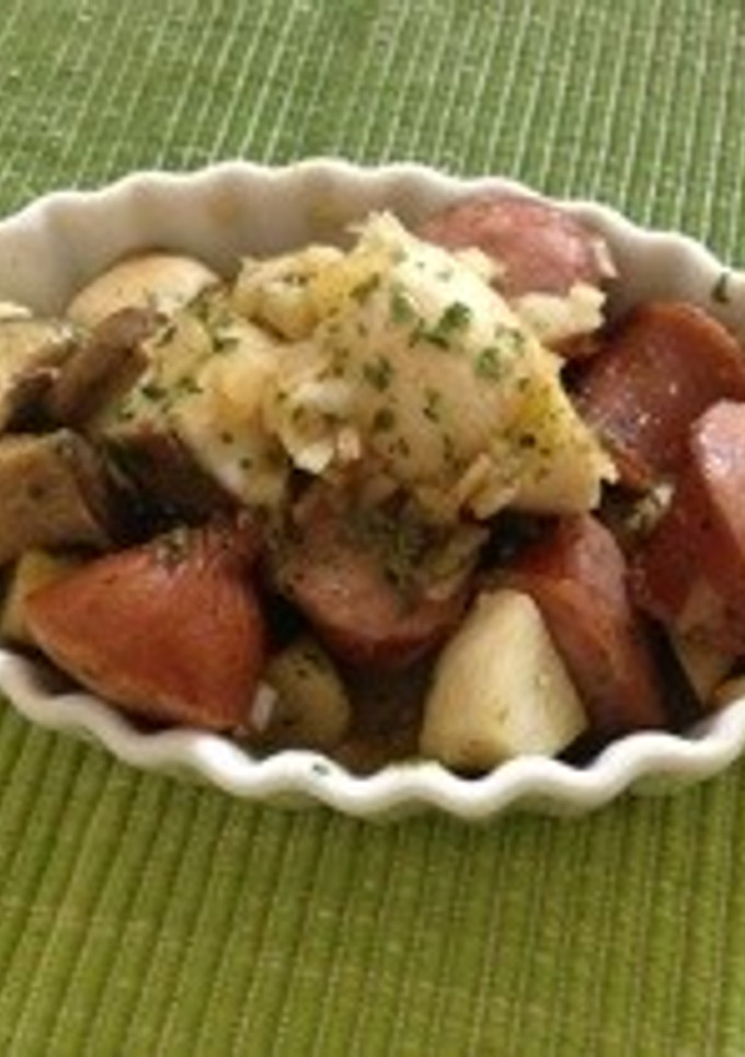 エリンギとウィンナーの大蒜バター炒め-レシピのメイン写真