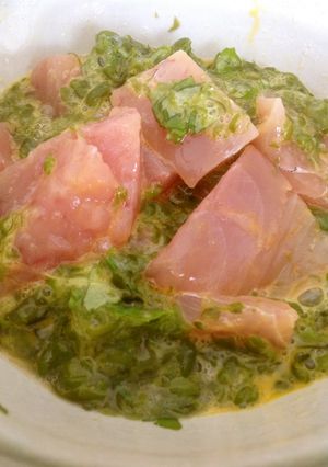 備長マグロとめかぶの卵和え-レシピのメイン写真
