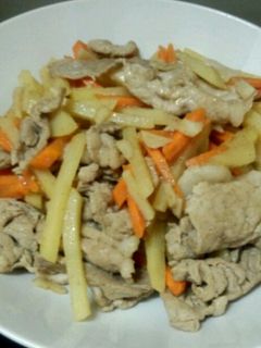 ☆じゃがいもと豚肉のにんにく醤油炒め☆-レシピのメイン写真