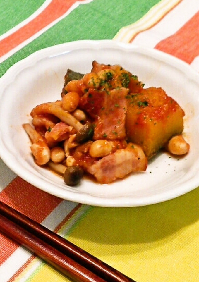 かぼちゃの洋風トマト煮こみ-レシピのメイン写真