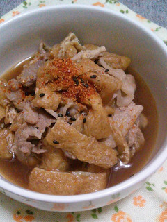 豚肉と油揚げのピリ辛煮-レシピのメイン写真