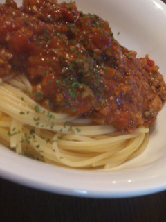 ミートソースパスタ-レシピのメイン写真