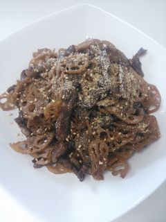 蓮根と牛肉のきんぴら風炒め-レシピのメイン写真