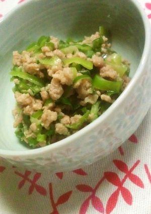 いろんなお供に！長ネギとひき肉の味噌炒め-レシピのメイン写真