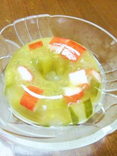 煮浸し胡瓜のゼリー寄せ-レシピのメイン写真