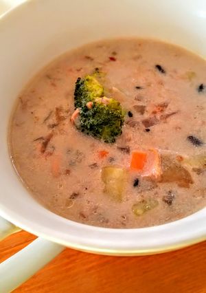 □雑穀とツナの豆乳チャウダー□-レシピのメイン写真