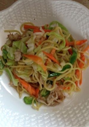 簡単健康焼きそば☆ぬか漬け野菜入り-レシピのメイン写真