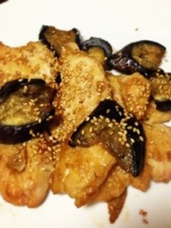 鶏胸肉と茄子の甘辛炒め-レシピのメイン写真