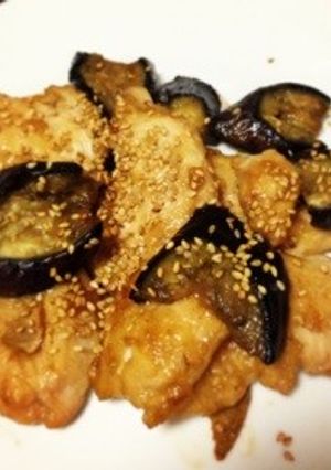 鶏胸肉と茄子の甘辛炒め-レシピのメイン写真