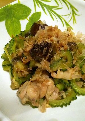 鶏肉とゴーヤ、茄子のオイスターソース炒め-レシピのメイン写真
