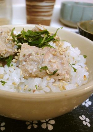 ＊寿司酢で＊鯖の水煮と大葉の混ぜご飯＊-レシピのメイン写真