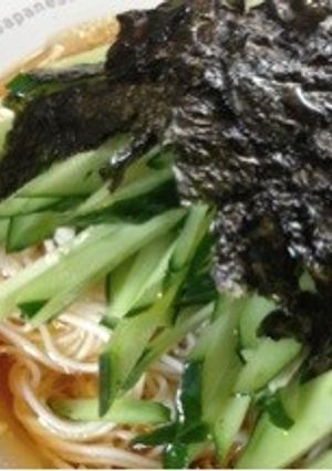 さっぱり簡単オリーブDEきゅうりそうめん-レシピのメイン写真