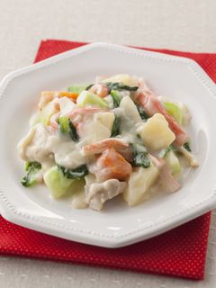シチューをリメイク 中華風ミルク煮-レシピのメイン写真