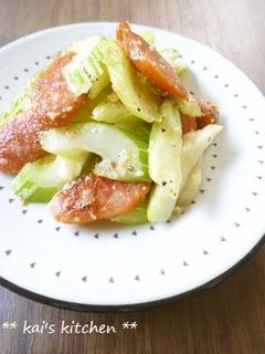 セロリのチーズ炒め-レシピのメイン写真