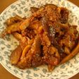 簡単☆ピリ辛♪茄子の挽肉炒め