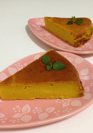ミキサーで簡単♪プリン風カボチャケーキ♪-レシピのメイン写真