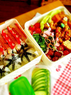 スパムおにぎり弁当♪-レシピのメイン写真
