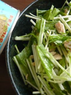 ツナと水菜の和え物-レシピのメイン写真
