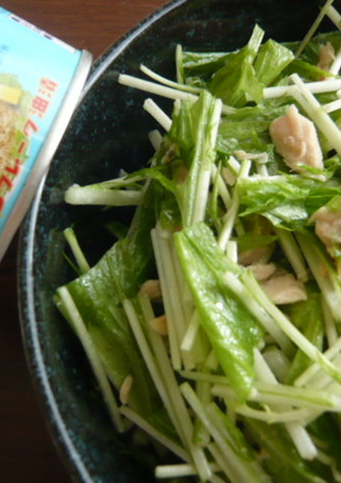 ツナと水菜の和え物-レシピのメイン写真