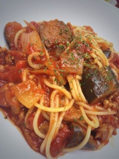 夏♡なすのトマトパスタ-レシピのメイン写真