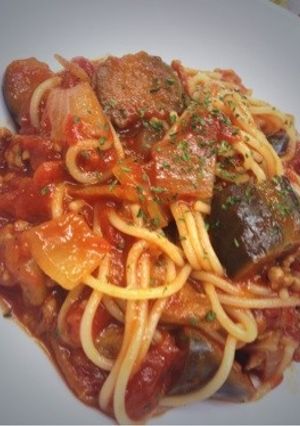 夏♡なすのトマトパスタ-レシピのメイン写真