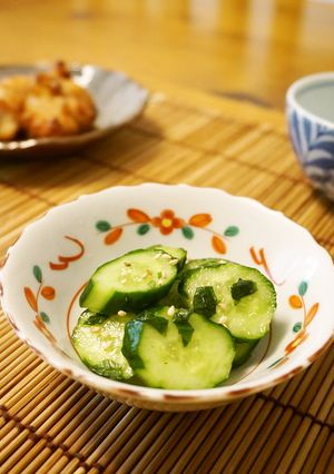 *白だしで*胡瓜と大葉の浅漬け*-レシピのメイン写真