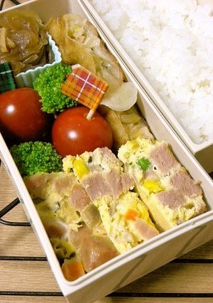 レンジで簡単スパム入りオムレツ-レシピのメイン写真
