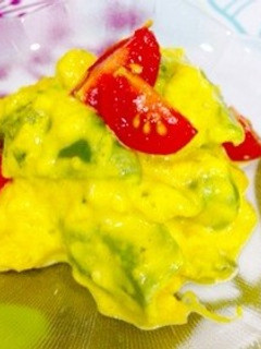 ピーマンワタ、種入りかぼちゃサラダ♫-レシピのメイン写真