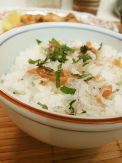 *さっぱり*じやこと梅干しの混ぜご飯*-レシピのメイン写真