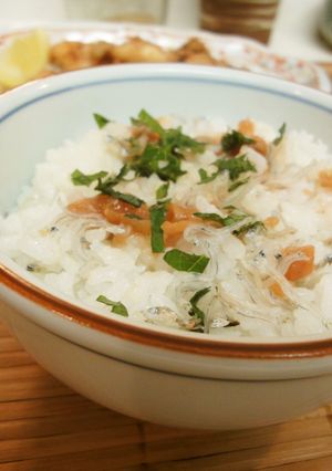 ＊さっぱり＊じやこと梅干しの混ぜご飯＊-レシピのメイン写真