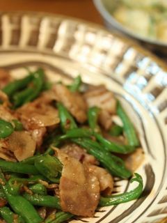 ピーマンとインゲンと豚バラ肉の旨々炒め-レシピのメイン写真