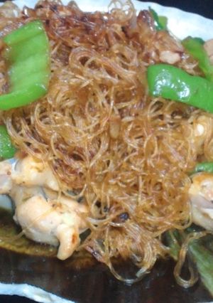 鶏肉と春雨のにんにく醤油焼き-レシピのメイン写真