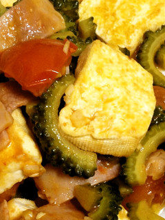 ゴーヤとトマトの醤油炒め-レシピのメイン写真