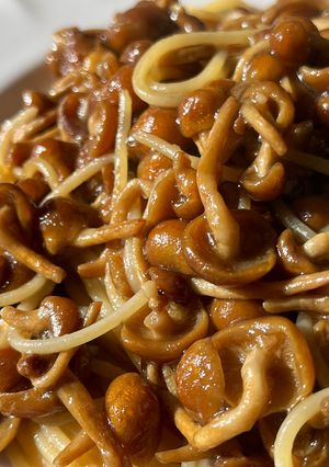 なめこパスタ-レシピのメイン写真