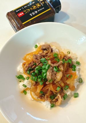 味研焼肉生だれでレンチン甲州ワインビーフ牛丼-レシピのメイン写真