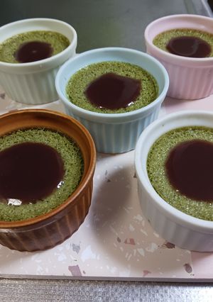 濃い緑茶のプリン~♡-レシピのメイン写真